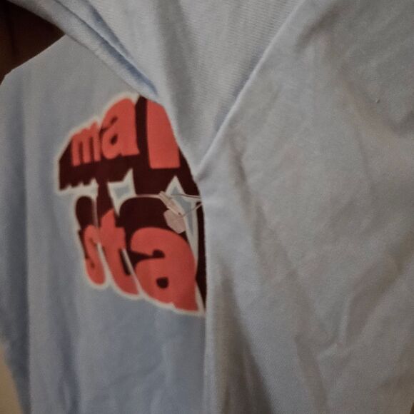 BP Tee Shirt Light Blue Graphic Make A Stand Pink Oversized Casual Crewneck - Picture 7 of 8